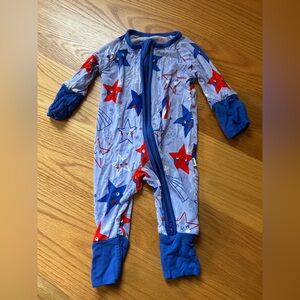 Little Sleepies Blue and Red Star Pajamas